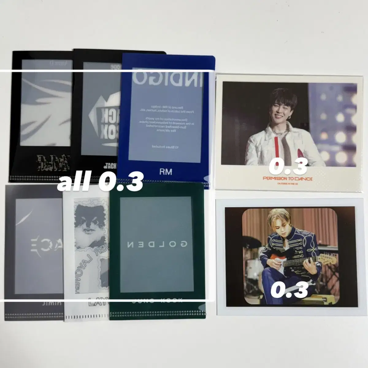 방탄 지민 모노크롬 전시회 인화사진 영포에버 위버스샵 엘홀더 특전 포카
