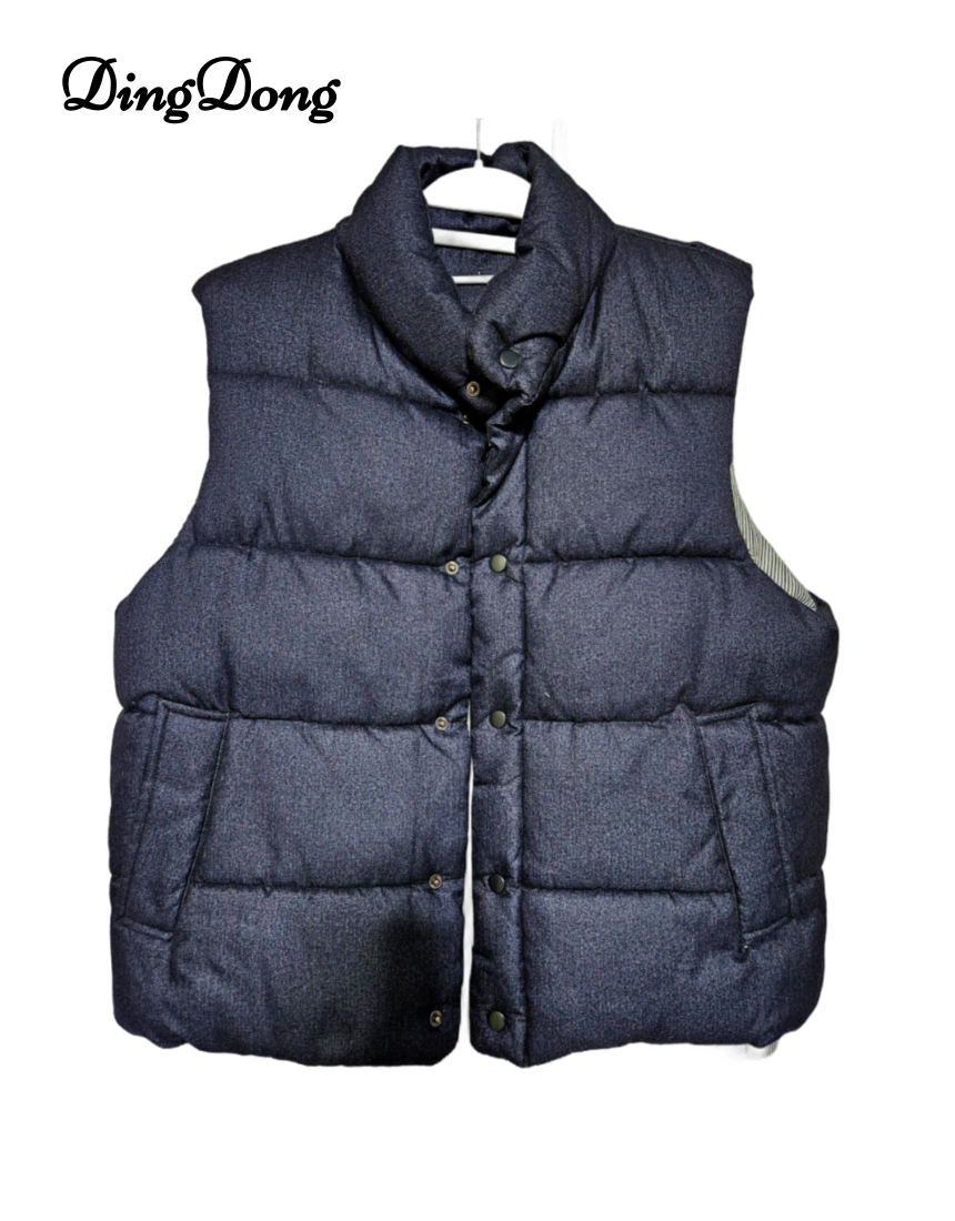 Ding-dong :) Navy thick and light cotton-padded vest