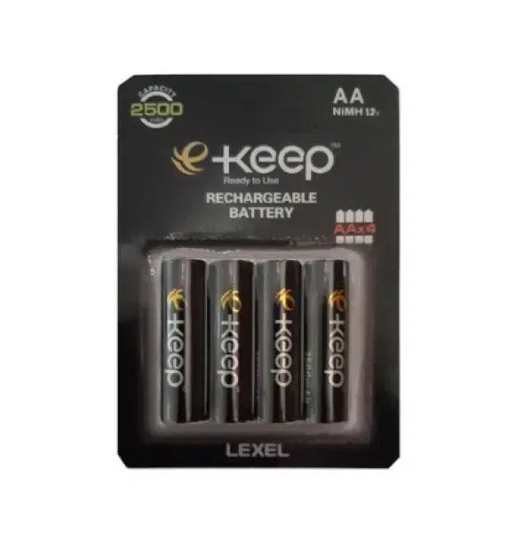 2500mAh AA타입 4알 충전지