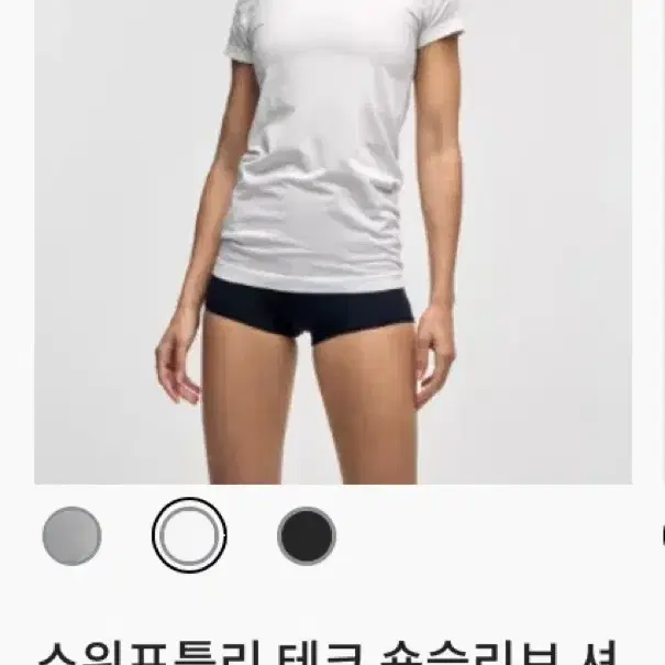 (새상품,택없는새상품)룰루레몬 스위프틀리 반팔 화이트