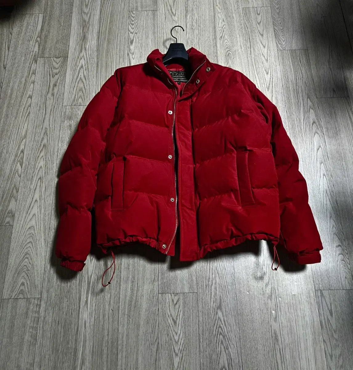 Peplum down-filled puffer jacket for sale