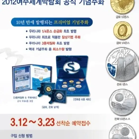 한국은행, 2012년 여수세계박람회 트라이메탈 기념주화