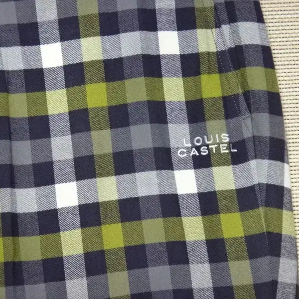 (33in) 루이까스텔 LOUISCASTEL 남성 체크 팬츠