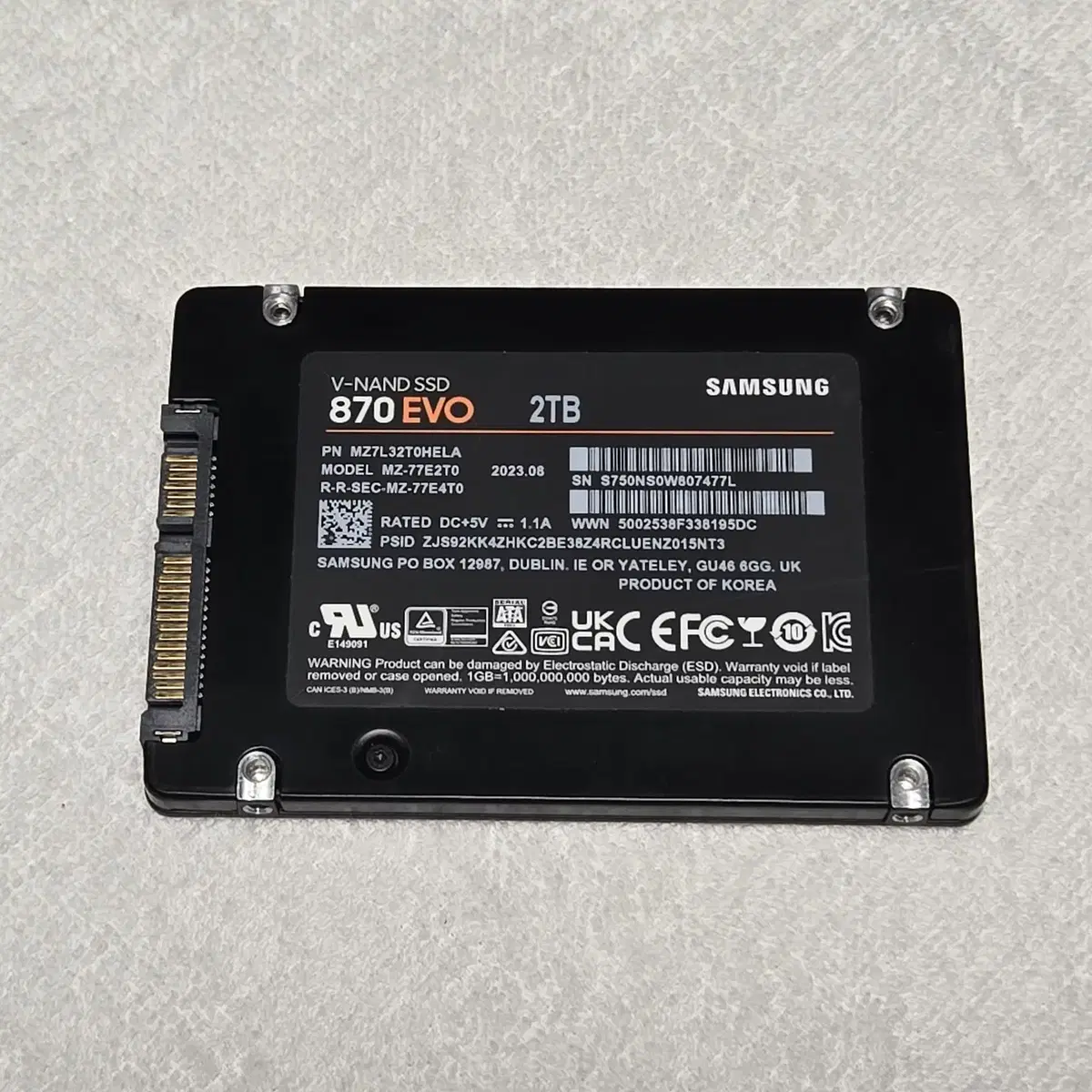 삼성 870 EVO SSD 2TB