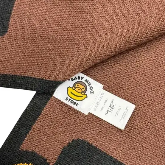 (유일 매물) Bape 베이프 마일로 니트 머플러 목도리 스카프