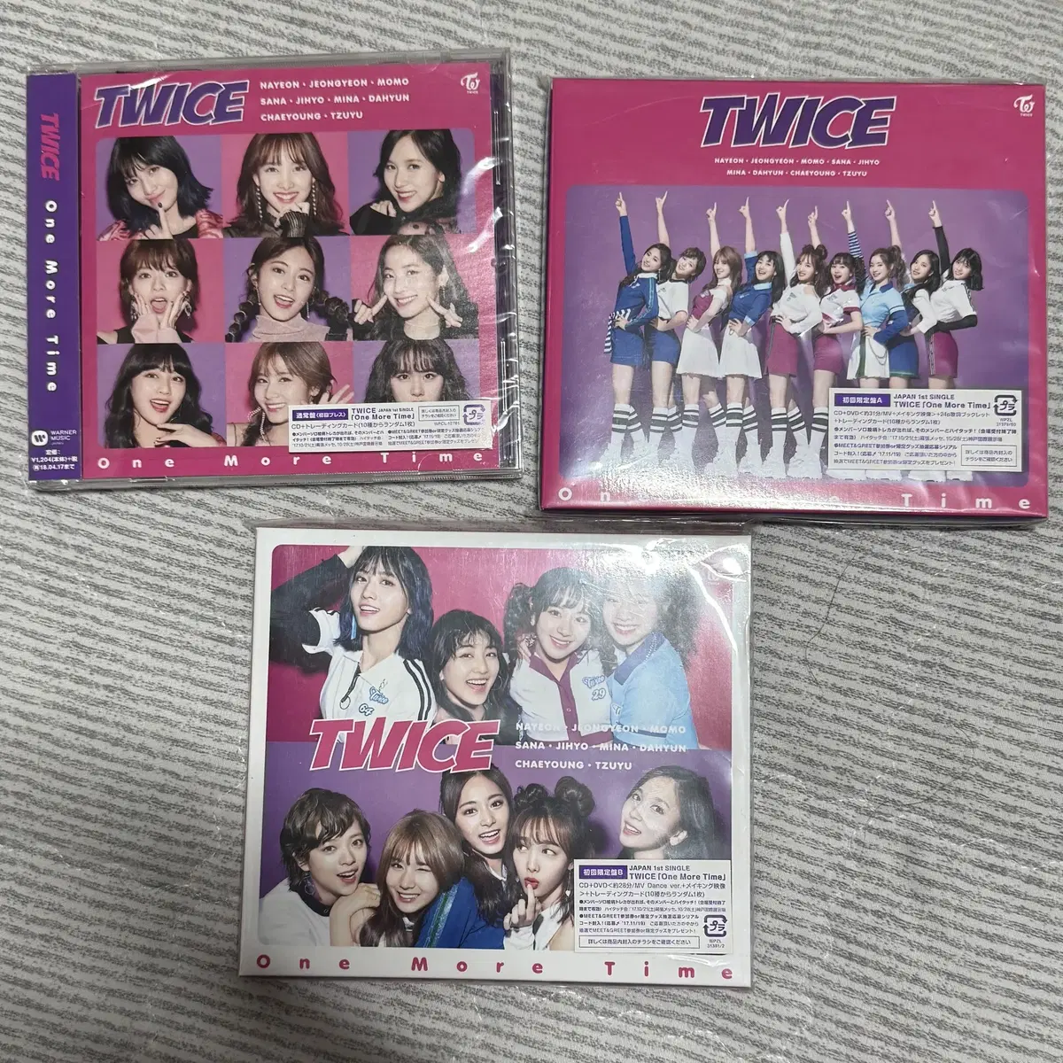 (3장일괄)트와이스 원스재팬 미니 1집 TWICE Once Japan