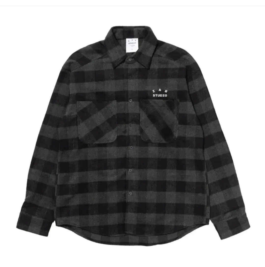 XL] I-APP Gingham Check Shirt Black White (Lowest Price Tax Included)