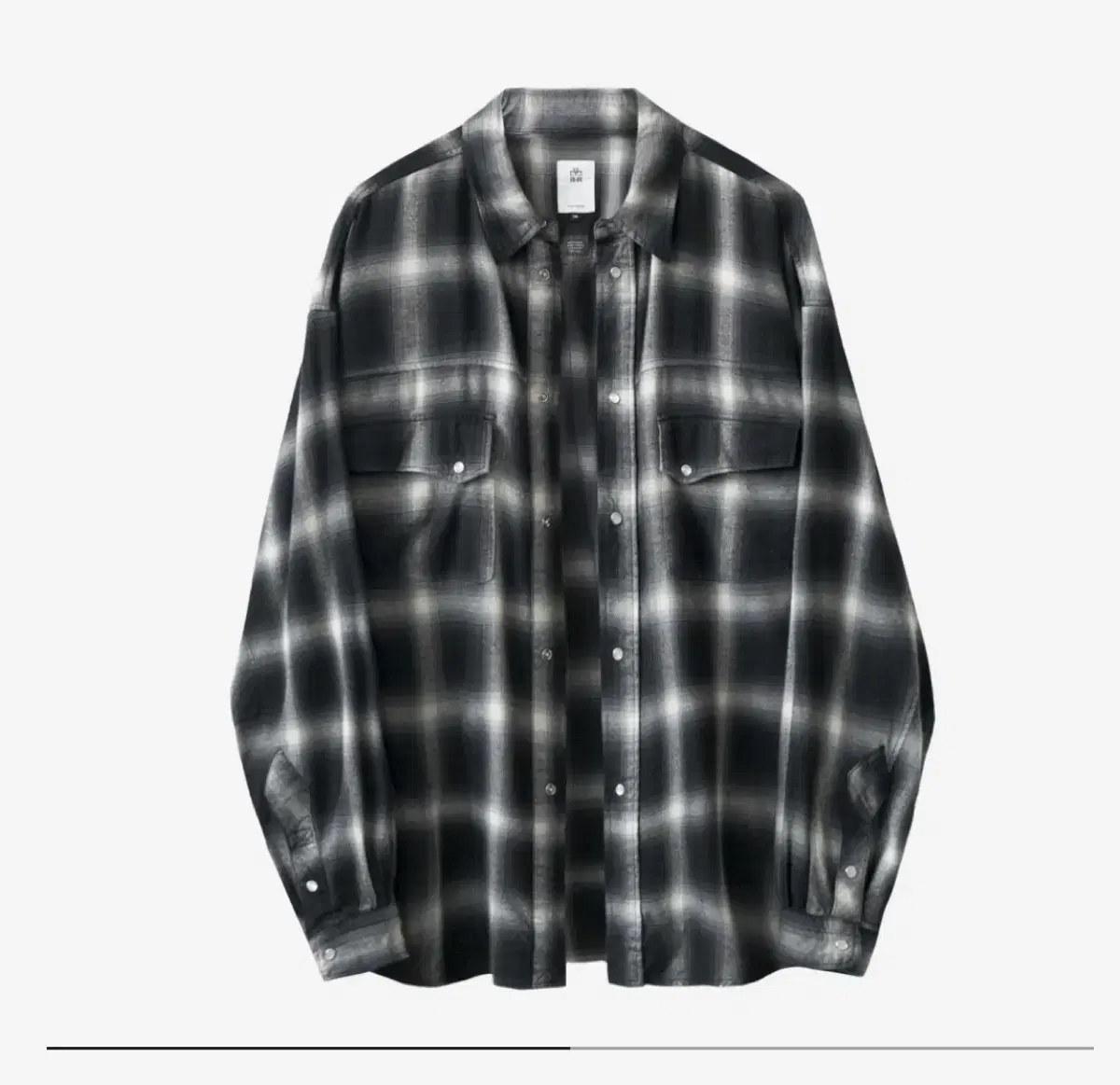 (3) POLITHER ROYCE CHECKED SHIRT WESTERN INK WHITE OMBRÉ