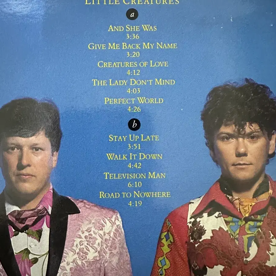 토킹 헤즈 Little Creatures 레코드(LP) 팝니다.