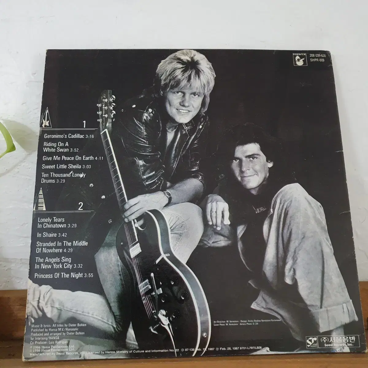 모던토킹 Modern Talking 1.2.3.4.5.6집 LP 6장일괄