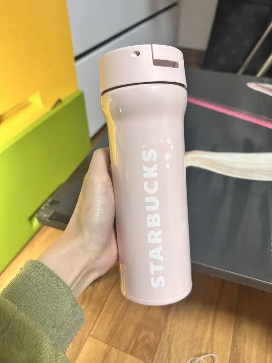 스타벅스 JNM 체리블라썸 워드마크 보온병 480ml