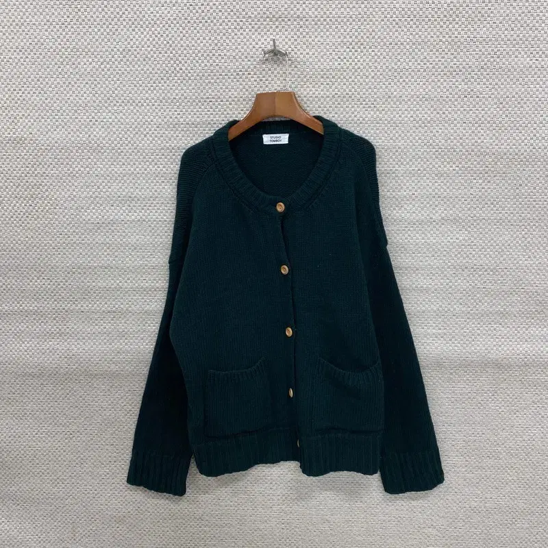 Studio Tomboy Casual Green Woolen Cardigan 100 C00818