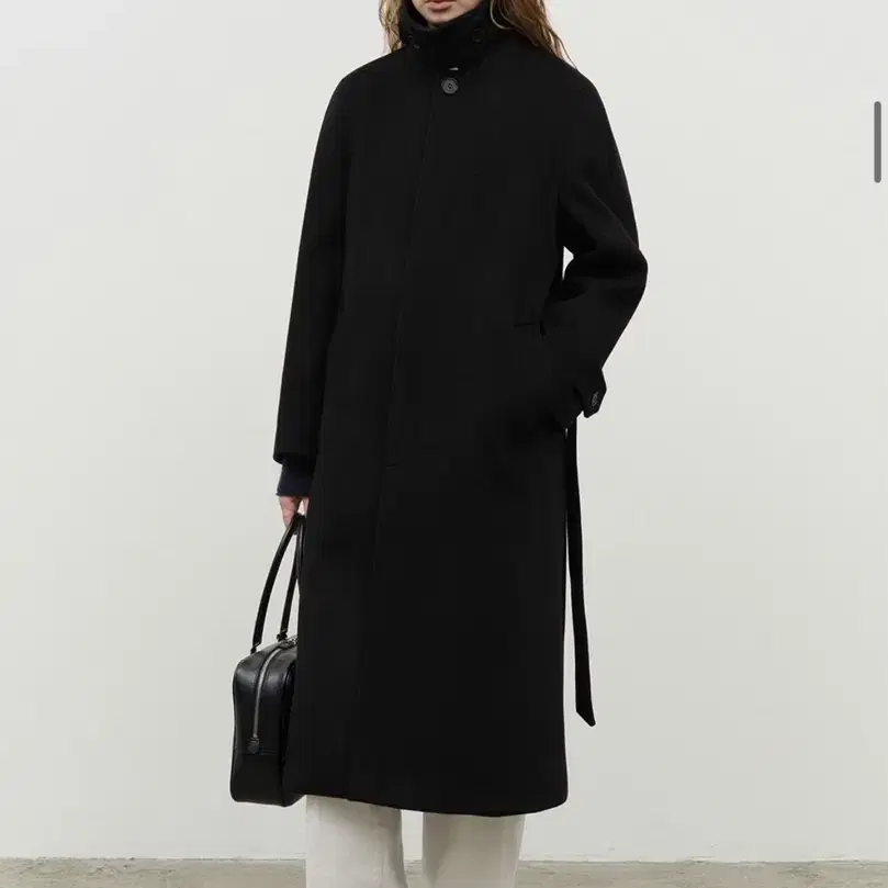 던스트 코트 unisex belted wool mac coat