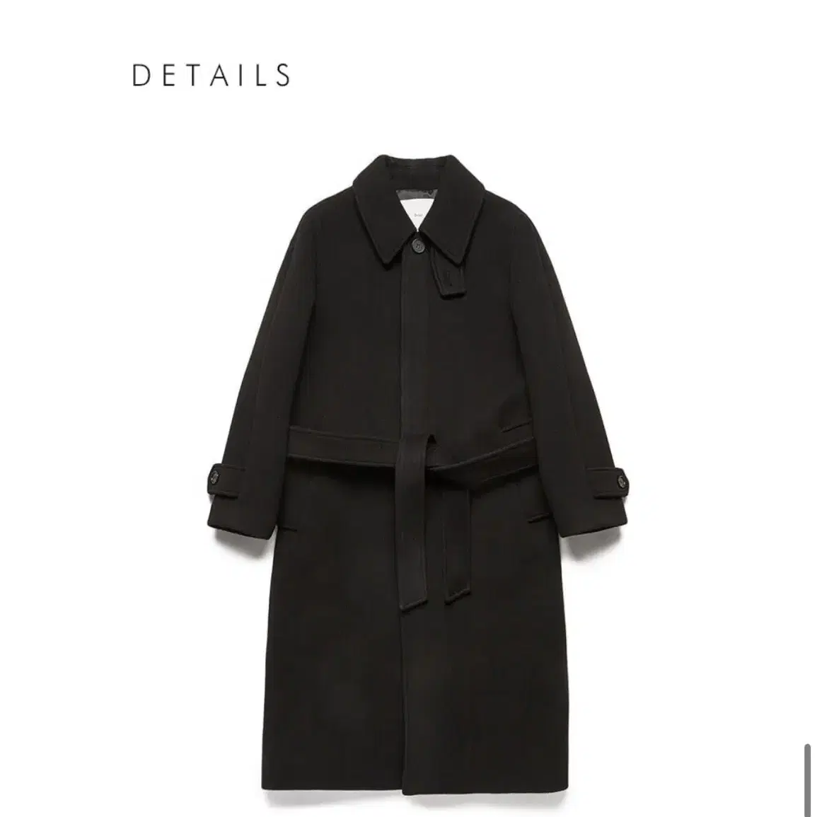 던스트 코트 unisex belted wool mac coat