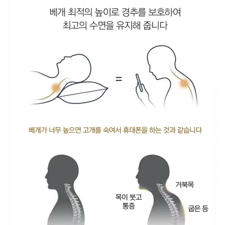 누버바 경추베개 P23 푹신한 꿀잠 부드러운 편한베개 통세탁가능 목이편한