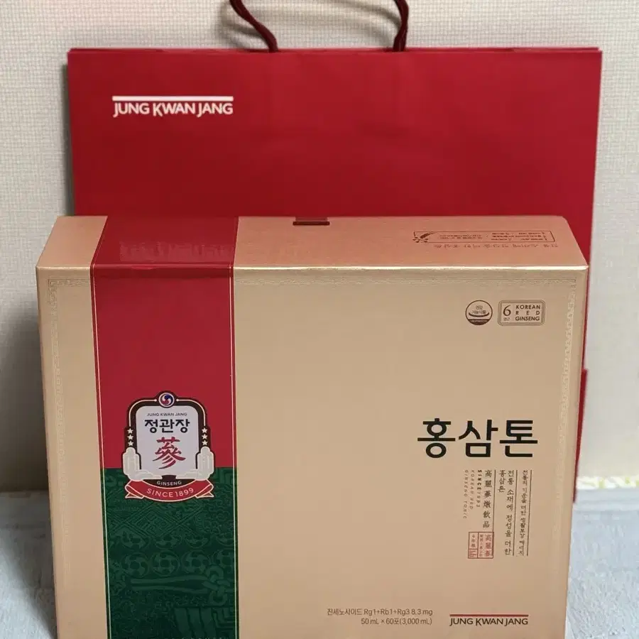 (미개봉, 설 선물) 정관장 6년근 홍삼톤 50mL X 60포