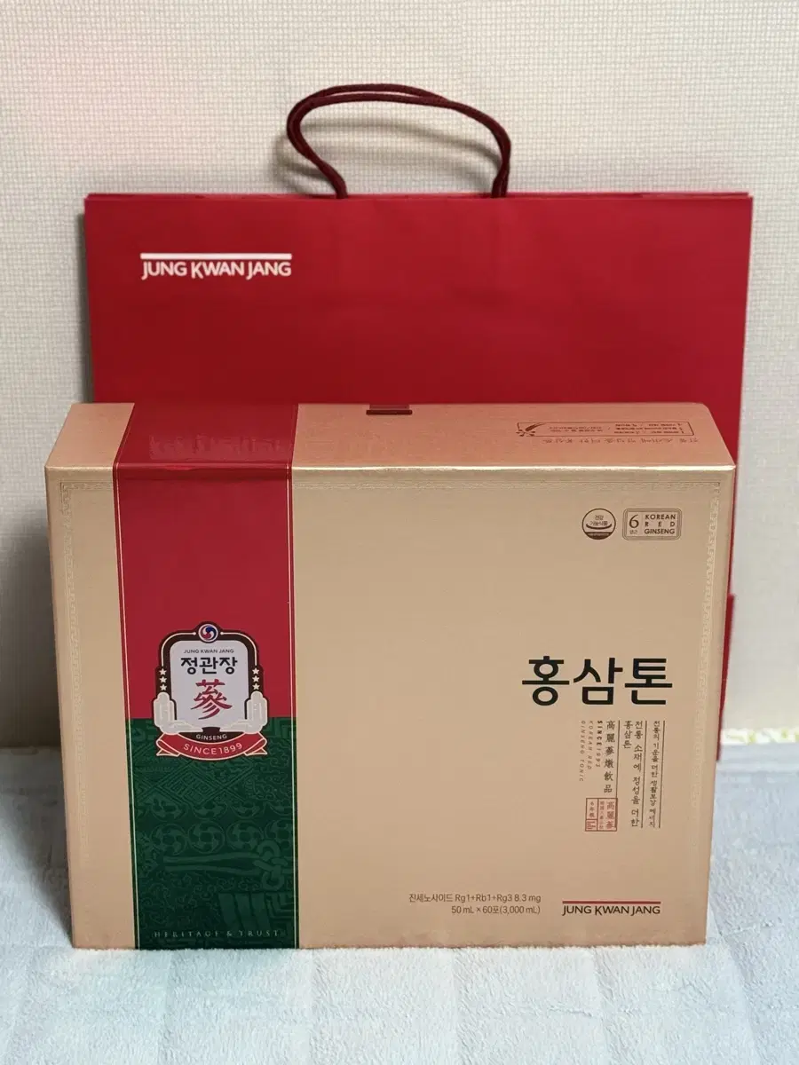 (미개봉, 설 선물) 정관장 6년근 홍삼톤 50mL X 60포