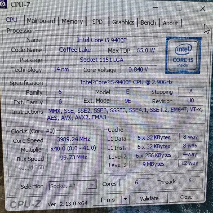 Intel Core i5 9400F RTX2080 컴퓨터 PC