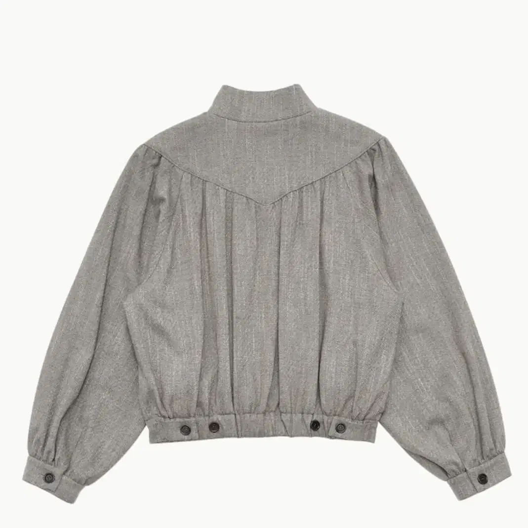 아모멘토 Woom Tweed Yoke Jumper - Grey