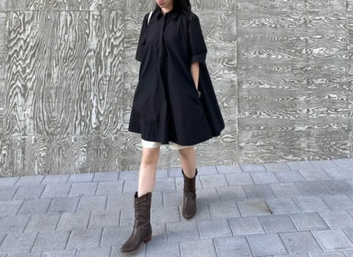 COS A-line shirts dress