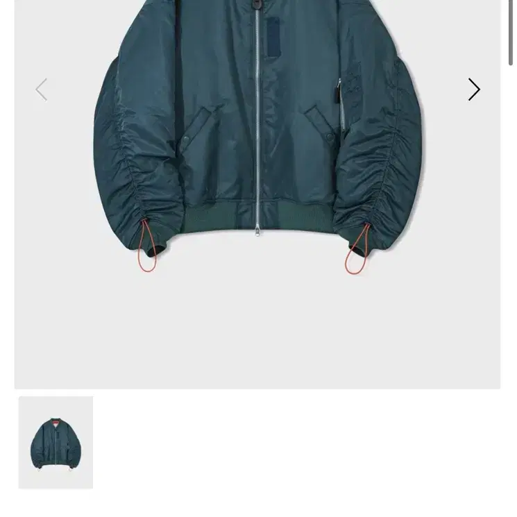 앵글런 ma-1 jacket - blue green