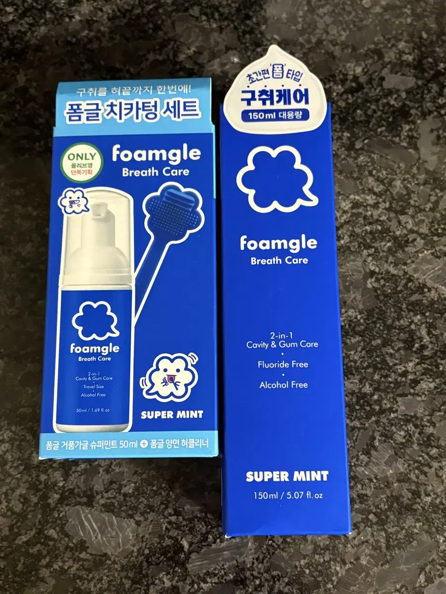 [새상품] 폼글 치카텅 세트 + 대용량 슈퍼민트 150ml