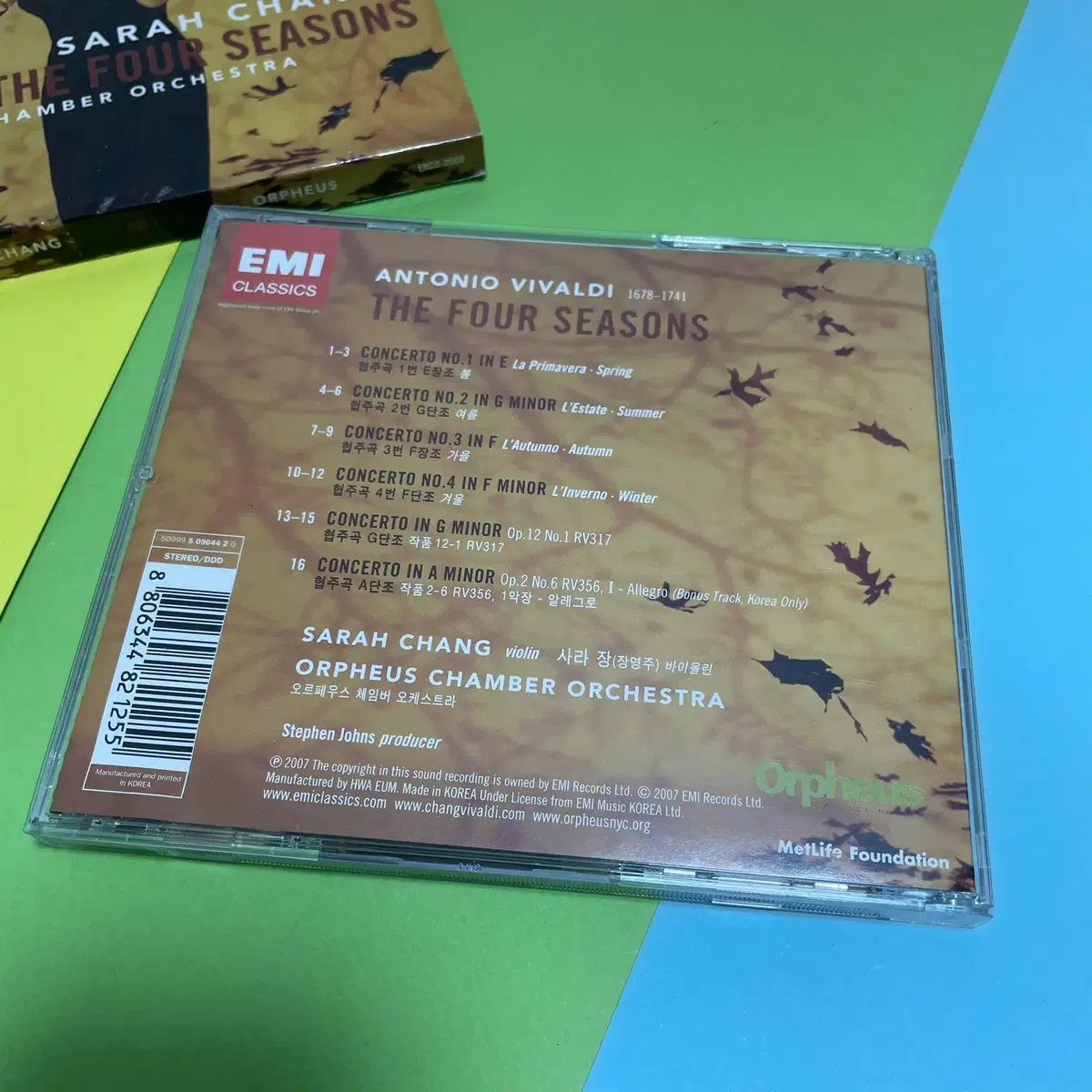 [중고음반/CD] 사라 장 Vivaldi: The Four Seasons