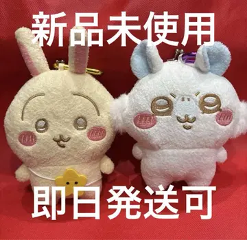 치이카와 (먼작귀) 가마구치 파우치 봉제 인형 토끼 모몽가 세트