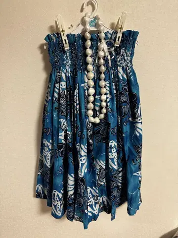 훌라댄스 의상 파우 스커트 목걸이 포함