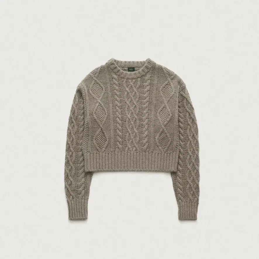 더바넷 케이블니트 Grey Tots Cable Knit Sweater