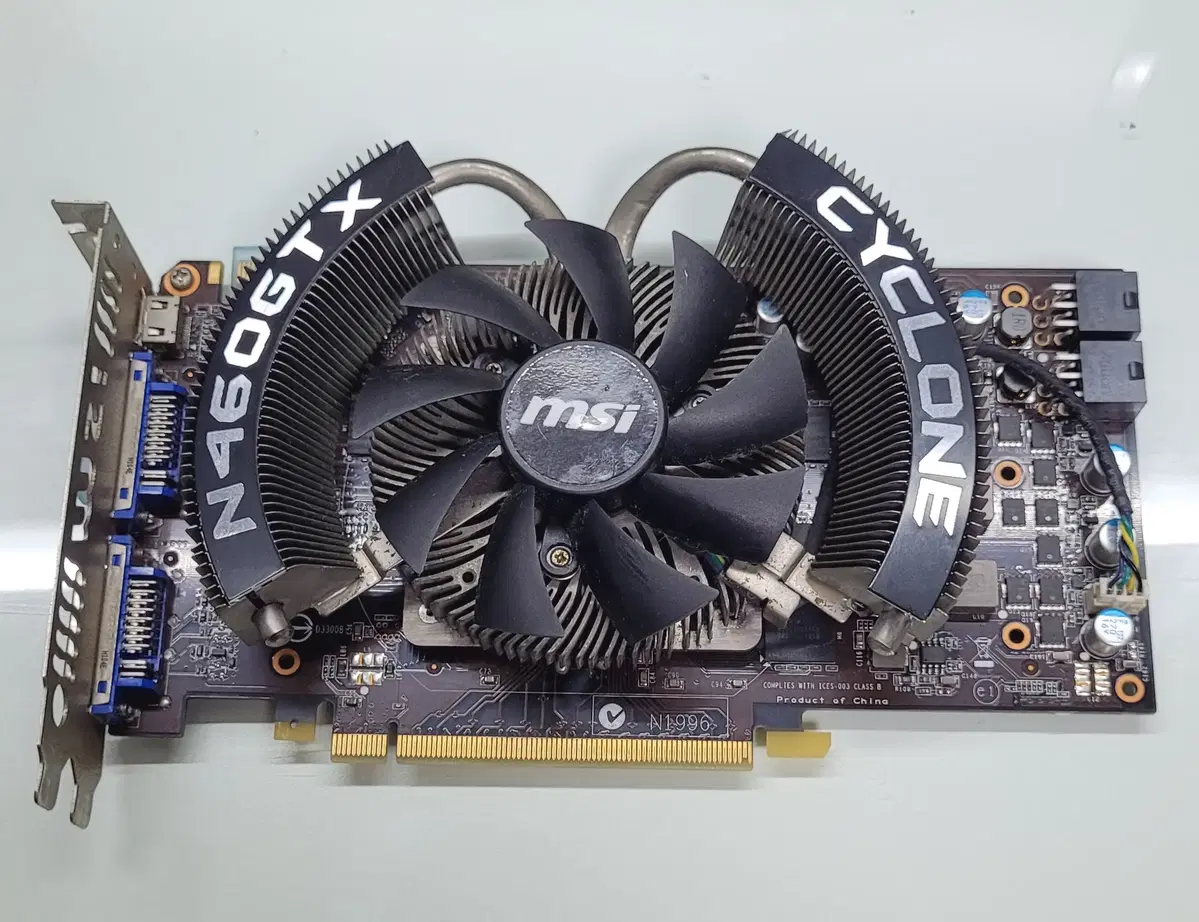 N460GTX MSI 싸이클론 그래픽 카드(GeForce GTX 460)