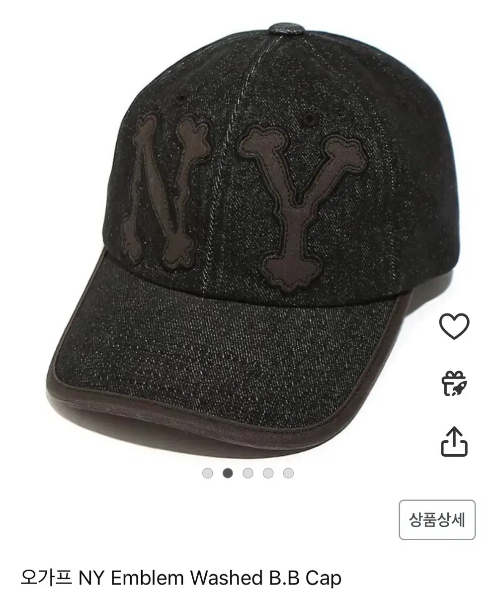 오가프 NY Emblem Washed B.B Cap/ 캡모자/빈티지모자