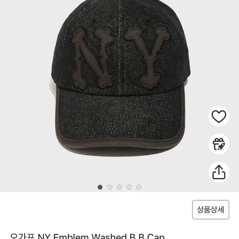 오가프 NY Emblem Washed B.B Cap/ 캡모자/빈티지모자