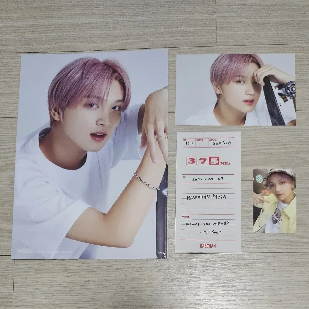 엔시티 127 해찬 2022 시그 포카 엽서 세트 NCT Haechan