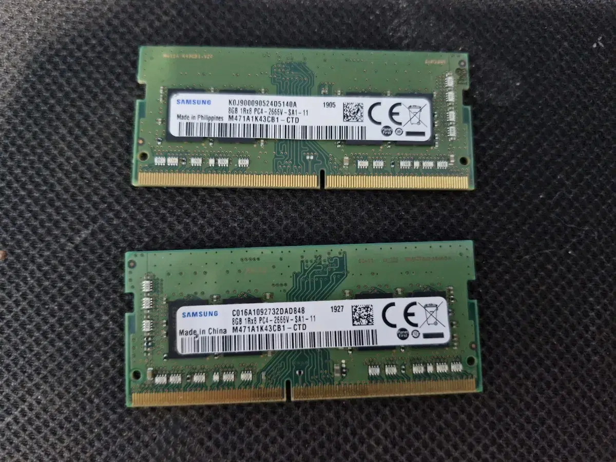 삼성 노트북 메모리 DDR4 8GB x2 2666