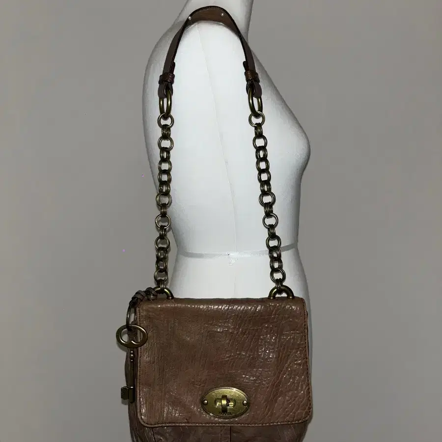 Fossil vintage brown bag