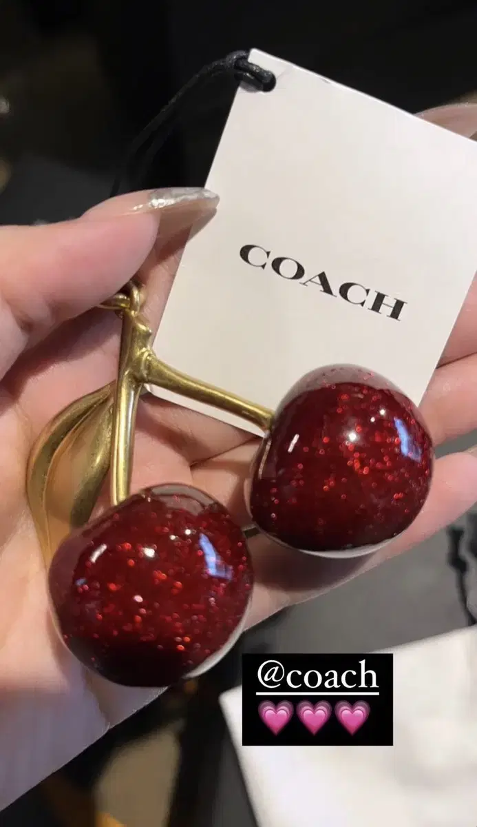 이영지 코치 COACH 체리 백참 백꾸