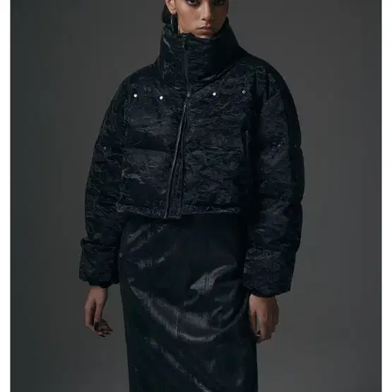 Get it) Trimmingbird Duck Down Puffer Mocha Gray Black Get it) Trimmingbird Duck Down Puffer Mocha Gray Black