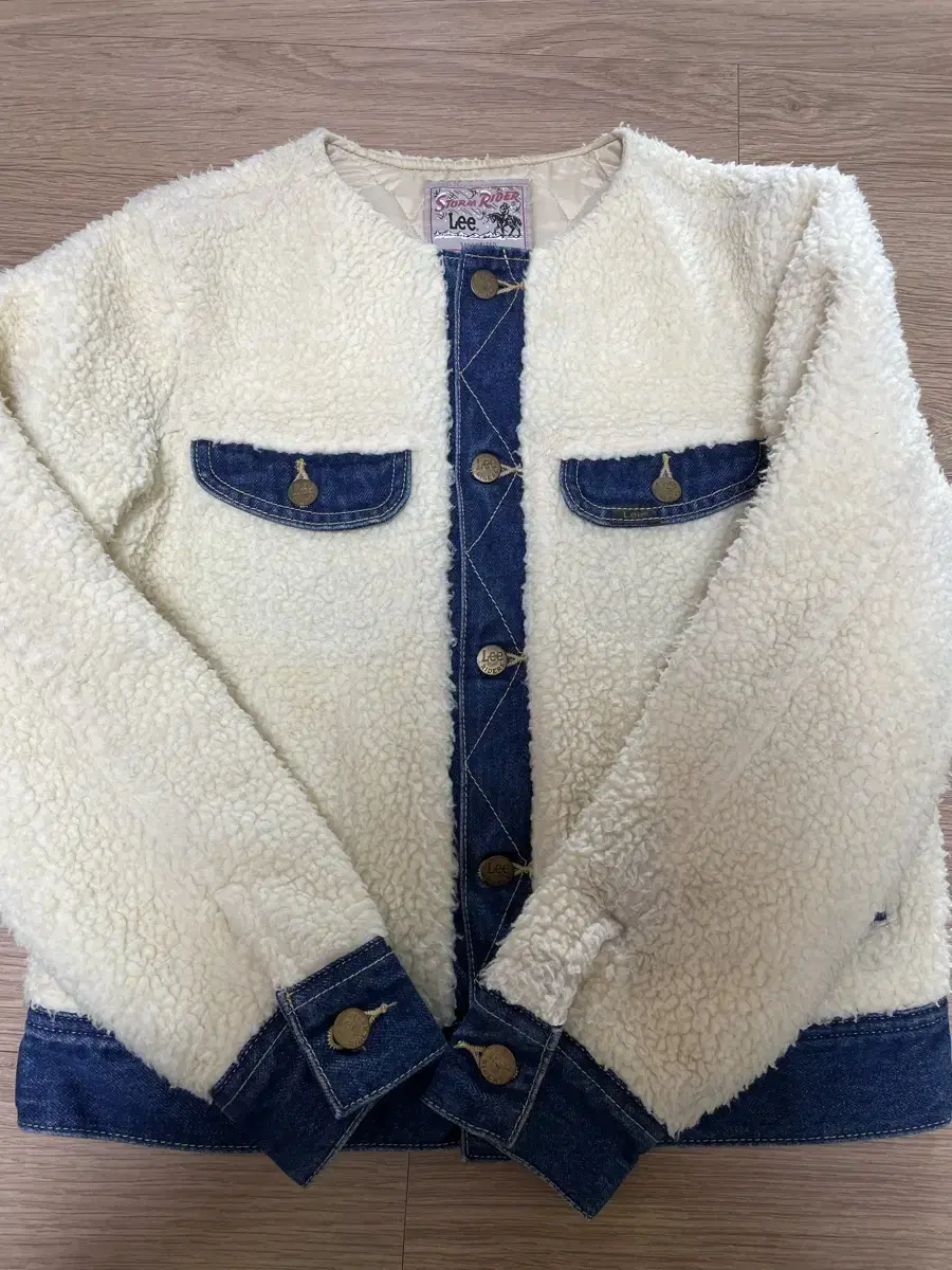 Women's Japan Vintage Lee Puff Fleece Denim Quilted Jacket Carhartt