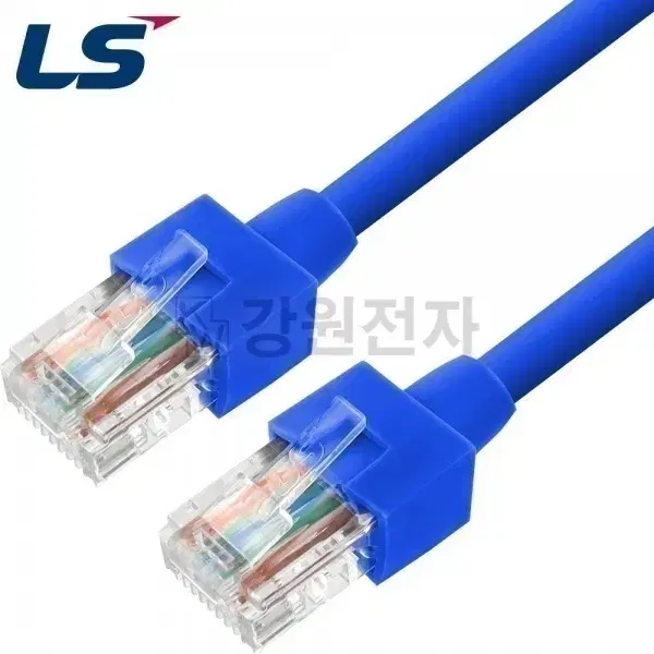 국산 제작형 CAT5E UTP 랜케이블 블루 10m