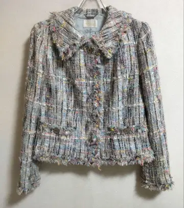 해롯 해롯 해롯 멀티 컬러 트위드 재킷 M