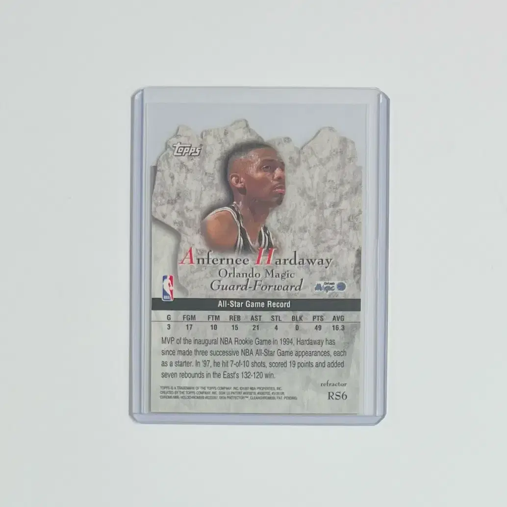 페니 하더웨이 1997 TOPPS ROCK STARS REFRACTOR