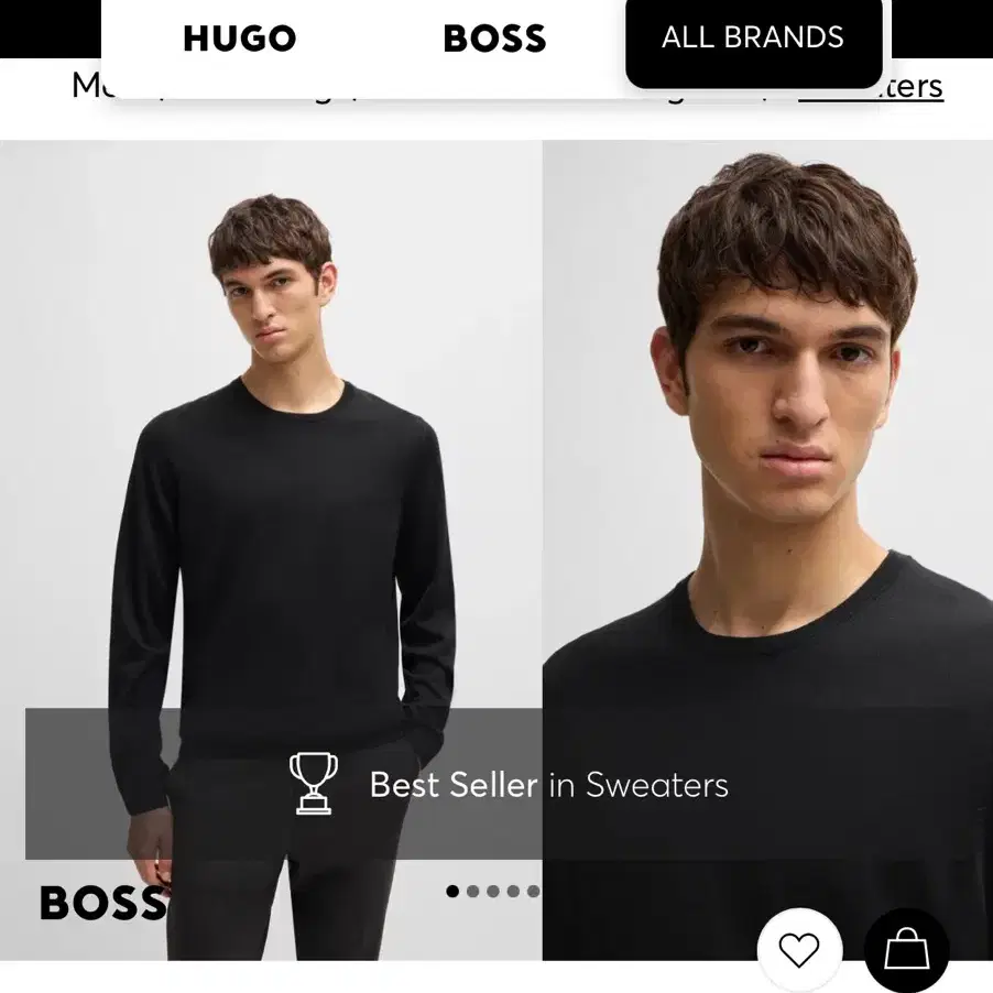 (한번시착)(수욜까지급처)Hugo Boss 휴고보스 스웨터 울 니트