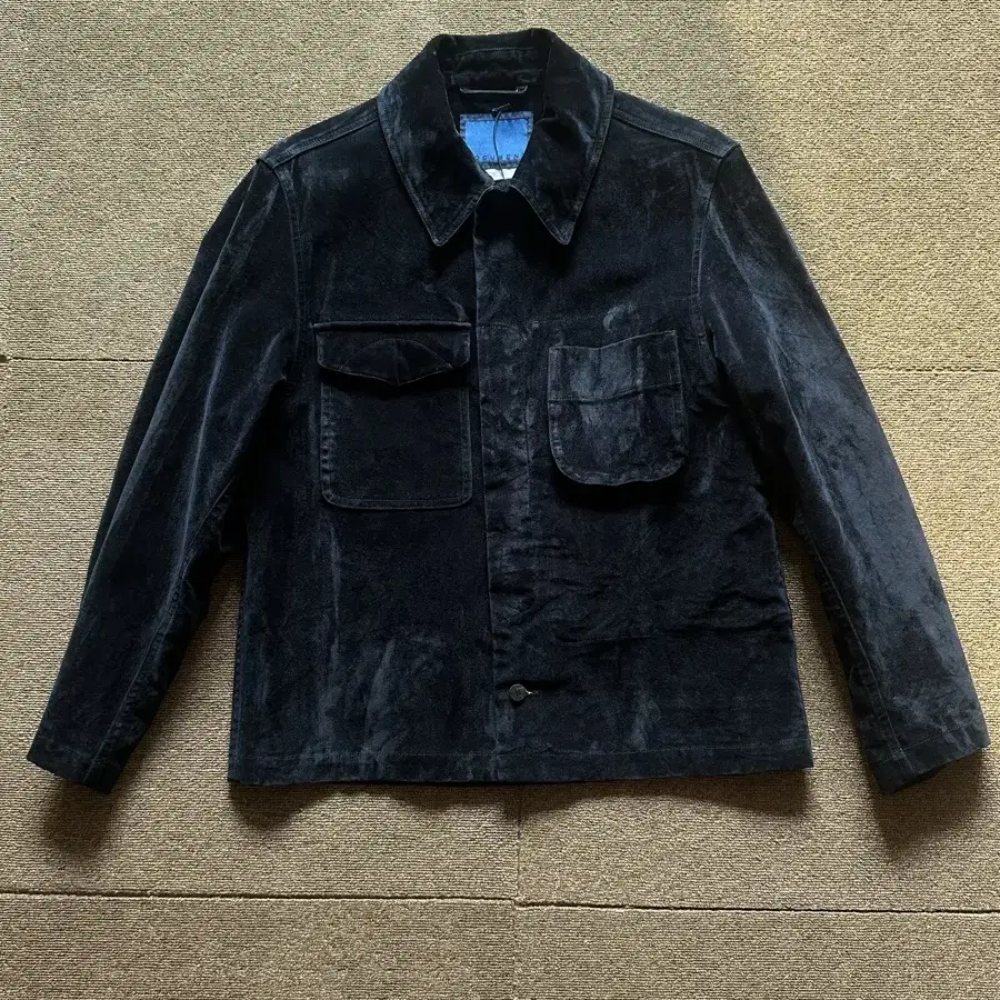 [S] 24FW 도큐먼트 벨벳 데님 필드 Shirting Jacket