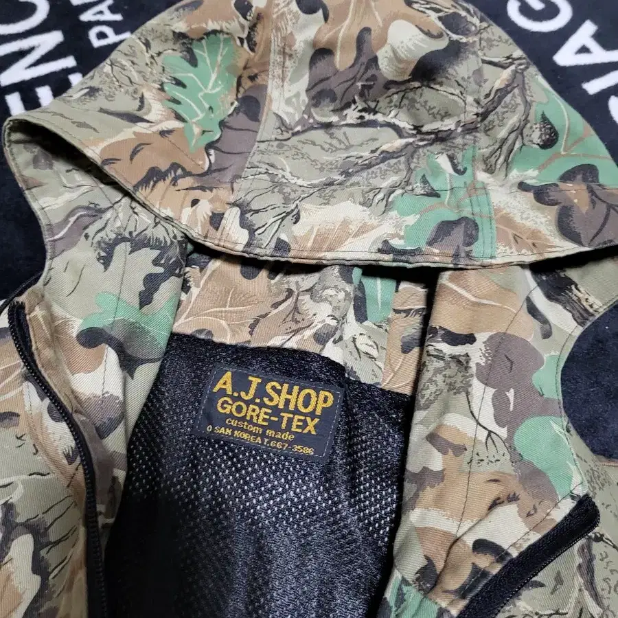 XL)A.J Shop 고어텍스 낙엽 헌터 사냥꾼 포켓 아노락 반집업 자켓