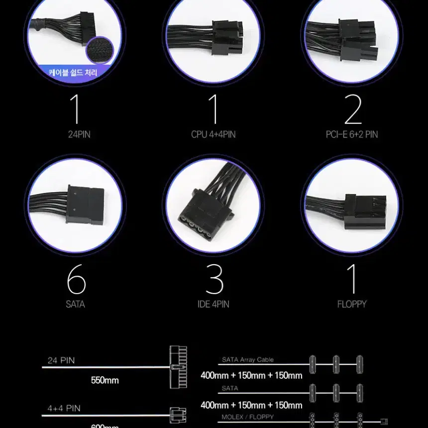 [무료배송] 중고 FSP Hyper K 정격 500W 컴퓨터 파워서플라이