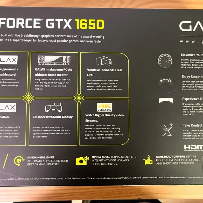 그래픽카드 GeForce GTX 1650 4GB