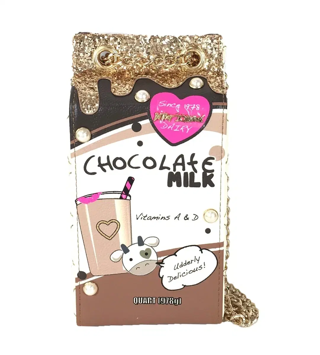 벳시존슨 betsey johnson chocolate bag used