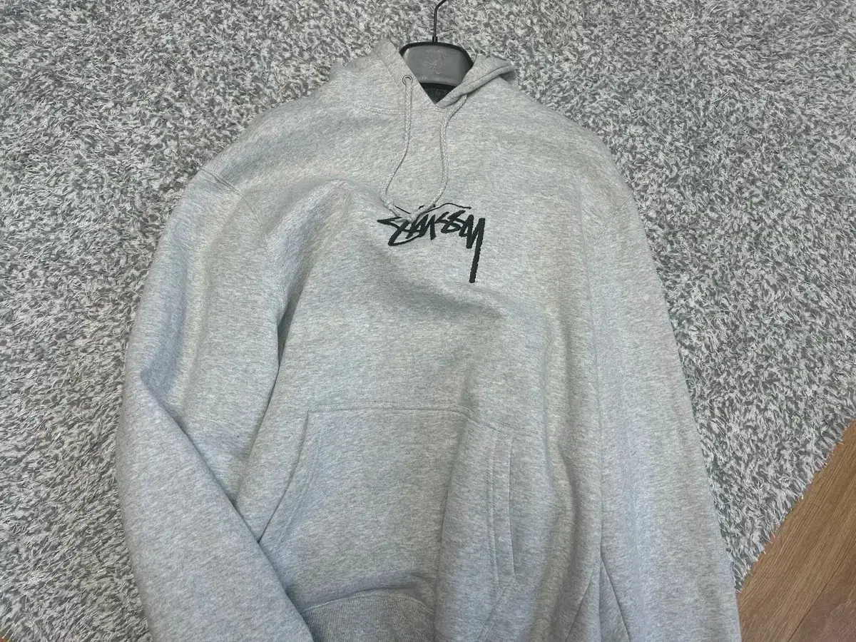 스투시 후드 Stock Logo Fleece Hoodie (L size)