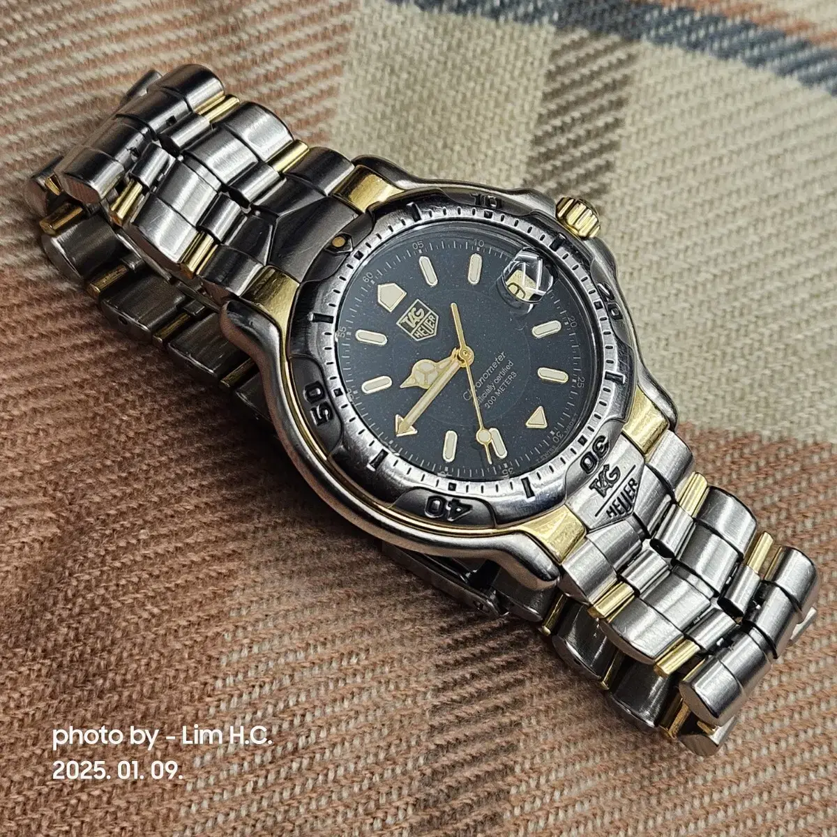 정품 태그호이어 18K 콤비 오토메틱 시계 39mm